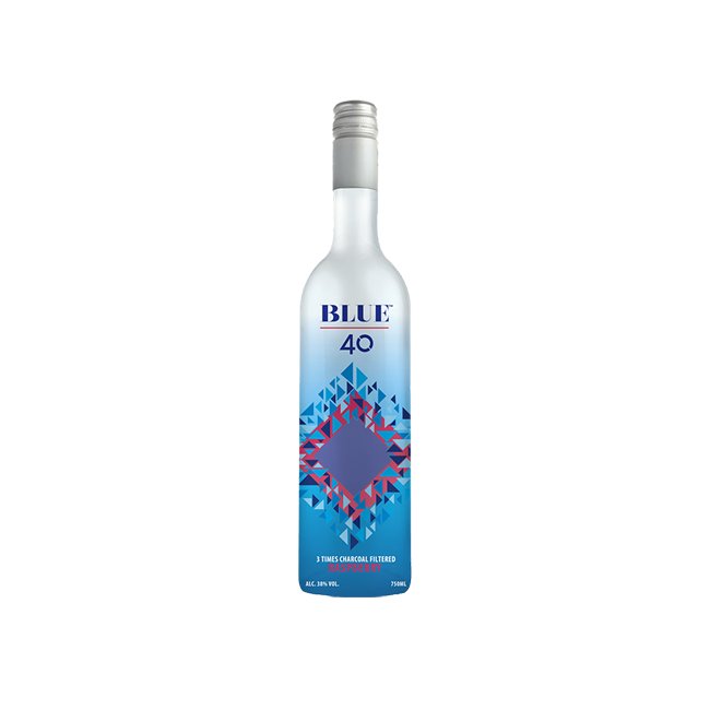 [30904] Blue 40 Raspberry Vodka 38% 750ml